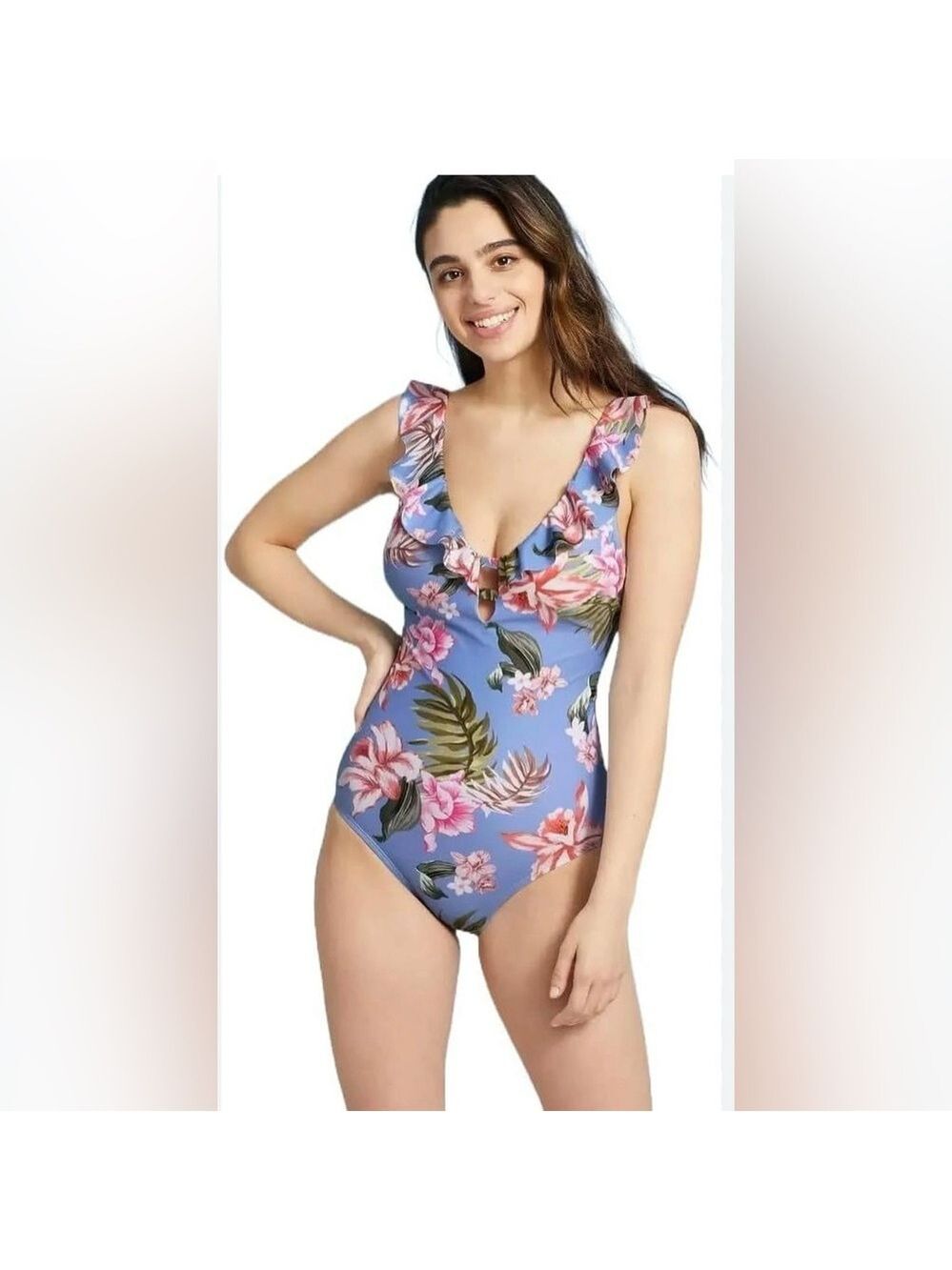 Tropical Floral One-Piece Swimsuit